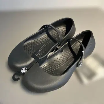 crocs 블랙 플랫슈즈 20cm 미사용 새상품