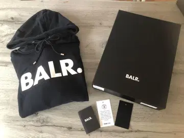 BALR. 블랙 후드티 박스 포함