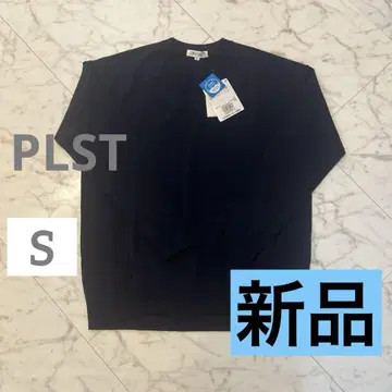 [새상품] PLST 워셔블 울 V넥 니트 S 네이비