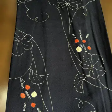 새상품 꽃무늬 자수 코몬 기장 150
