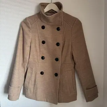 H&M 여성용 브라운 더블 버튼 숏코트 가을/겨울