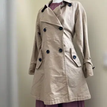 GAP 베이지 더블 브레스트 트렌치코트