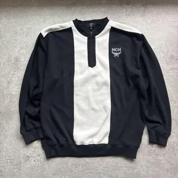 MCM 하프 지퍼 니트 x 맨투맨