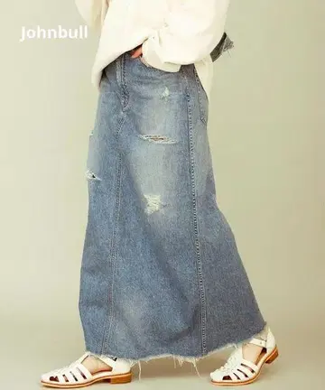Johnbull 데님 롱 스커트