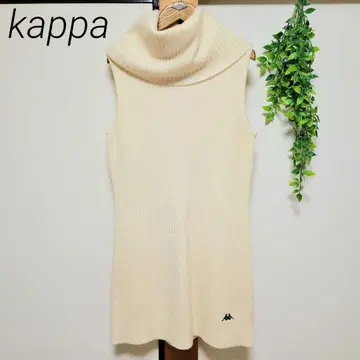 kappa 카파 토탈넥 니트 원피스 스포츠믹스 화이트
