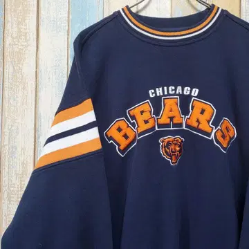 5 NFL 베어스 맨투맨 트레이닝복 팀 로고 자수 XL 사이즈