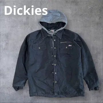 Dickies 후드 부착 덕 자켓 다크 그레이 90s