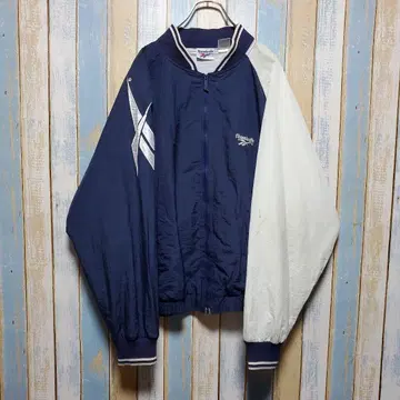 A288 리복 나일론 자켓 90s 자수 로고 레어 디자인 L