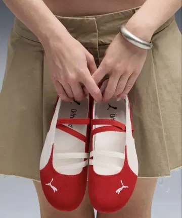 PUMA 우먼 스피도캣 발레 레드 완판 컬러 24.0