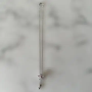 AN 각인 있음 벚꽃 꽃 모티브 목걸이 꽃 위치 조정 가능