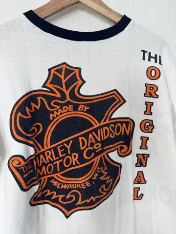 레어 70's HARLEY DAVIDSON 링거Tee
