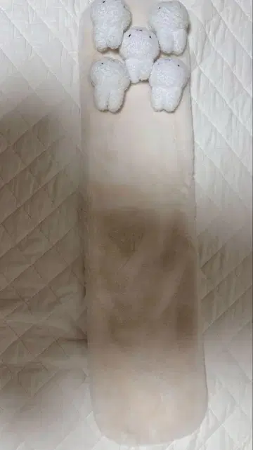 봉제 인형 포함 플리스 머플러 미피