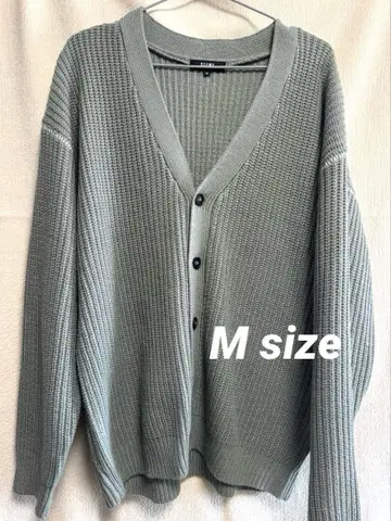 [ 새상품급 ] BEAMS HEART 가디건 M 사이즈 라이트 그린