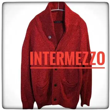 INTERMEZZO 가디건 장식 버튼 1회 착용 차분한 분위기