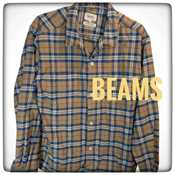 BEAMS/빔즈 체크 셔츠 좋은 상태