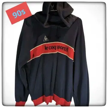90s 르꼬끄 스포르티브 후드티 긴팔 L