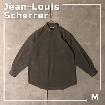 90s Jean-Louis Scherrer 밴드 카라 셔츠 M 그레이