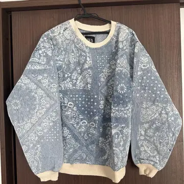 자라 ZARA 페이즐리 데님 맨투맨 사이즈 S