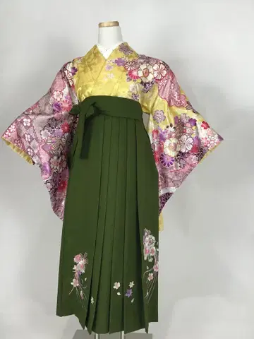 졸업 하카마 2점 세트 (니샤쿠소데와 하카마)