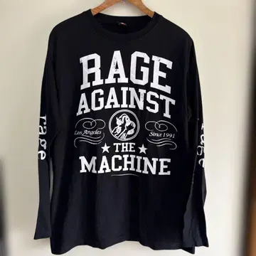 밴딩 T셔츠 롱 T셔츠 Rage Against the Machine