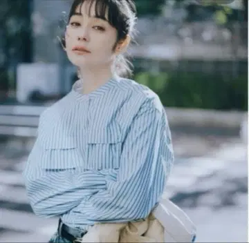 택 포함 니코앤드 케어 이지 코타트 프릴 셔츠 L