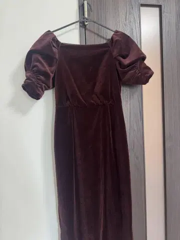 LILYBROWN 벨로아 롱 원피스 결혼식 포멀 드레스