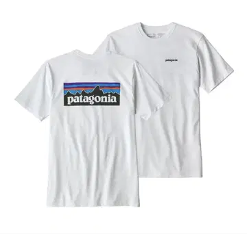 patagonia 화이트 T셔츠