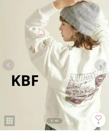 KBF 자수 맨투맨 가을/겨울 자수 트렌드 아이템 돌려입기