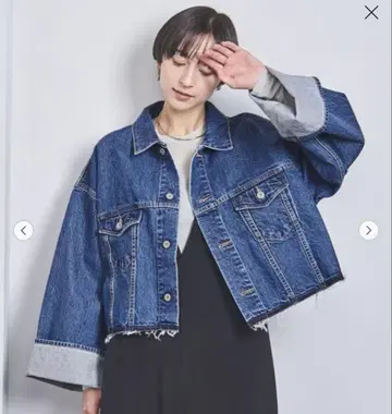 SACRA 볼륨 슬리브 데님 자켓