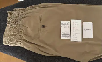 린넨 나일론 스트레치 테이퍼드 팬츠 카키