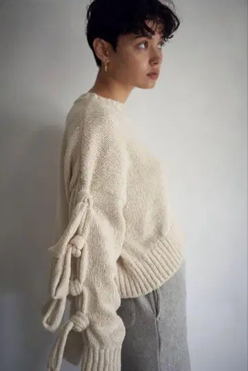 SEA MIX COTTON KNOT PULLOVER