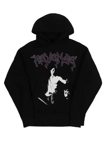 Revenge Nine Months Rhinestone Hoodie M