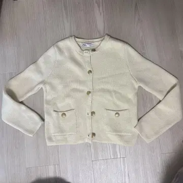 ZARA 아이보리 니트 가디건