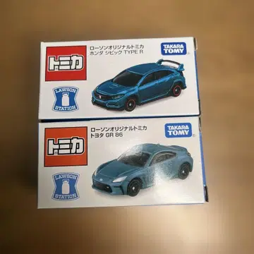 로손 한정판 토미카 혼다 시빅 TYPE R & GR 86 2대 세트