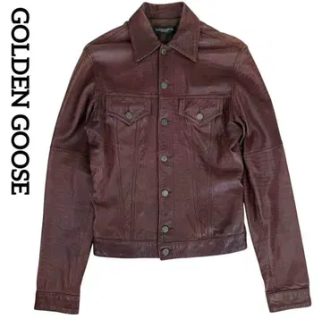 GOLDEN GOOSE 골든구스 가죽 자켓 스터드 장식