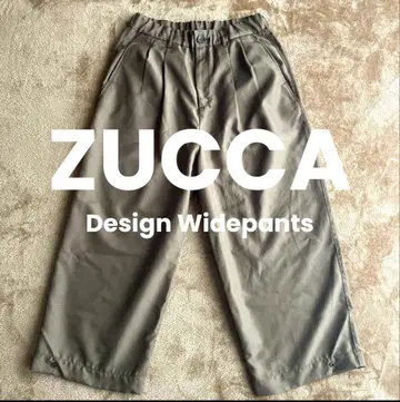 새상품급 zucca 주카 디자인 와이드 팬츠