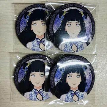 NARUTO 히나타 차이나 메디코스 캔뱃지 4종 세트