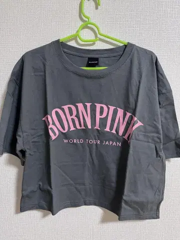 BLACKPINK BORNPINK 로고T셔츠 Short 그레이