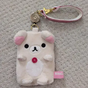 코리락쿠마 봉제 인형 낚시릴 패스 케이스