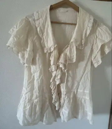 핑크하우스 오버 블라우스 아이보리