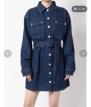 jouetie 미니 원피스 벨트 포함 웨스턴 스타일 가격 인하
