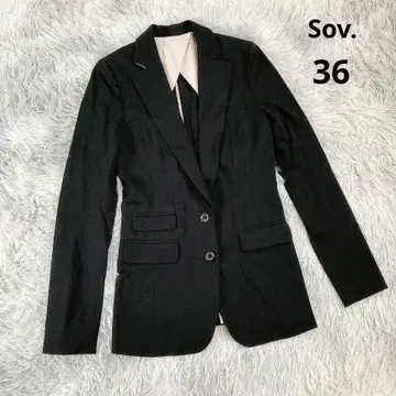 [ Sov. ] 덥스타 테일러드 자켓 (36) 블랙 백 오픈 깔끔한