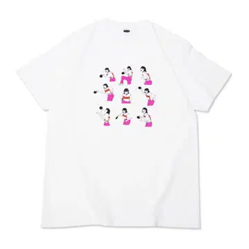 아이묭 핑퐁T셔츠 탁구 화이트 흰색