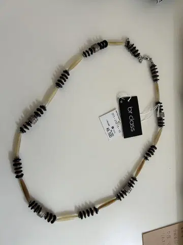 MITSUKOSHI brclass 블랙 베이지 목걸이