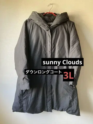 Sunny clouds 후드 부착 다운 롱 코트 3L