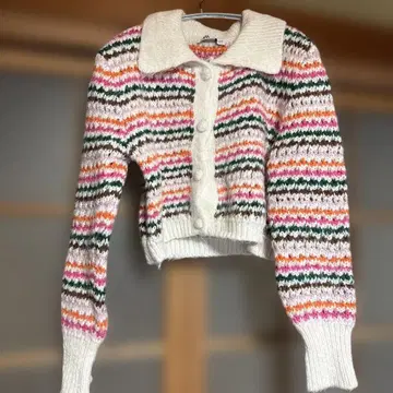 ZARA 멀티 컬러 스트라이프 니트 가디건