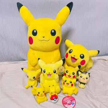 레트로 피카츄 봉제 인형 피규어 묶음 판매