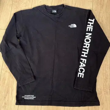 THE NORTH FACE 롱 슬리브 티셔츠 블랙