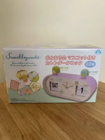 [새상품] 스밋코구라시 마스코트 부착 달력 시계 토카게 펭귄?