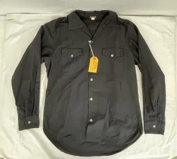 knmen129-0257 ATLAST&CO 오픈 카라 셔츠 블랙